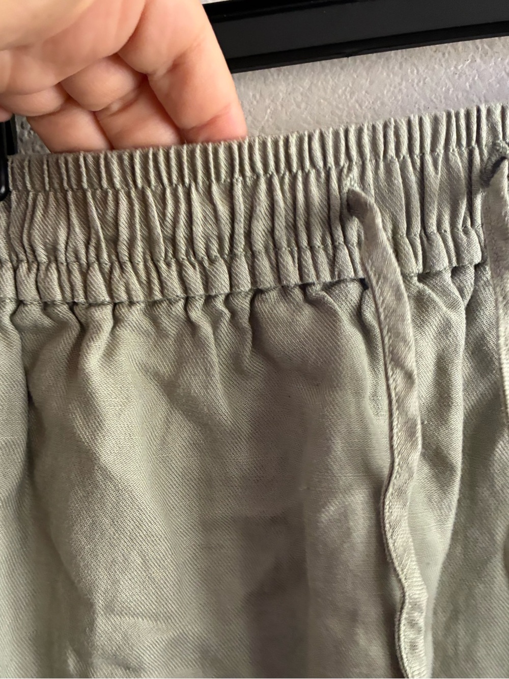 Madewell Sage Green Linen Blend Elastic Waist Skirt S - Picture 7 of 11